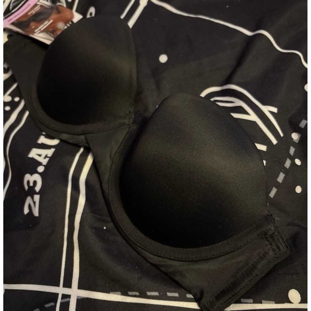 NEW Maidenform Black Strapless Lift Bra w/ Smartzone Cups for Shaping, 34A - Picture 2 of 6
